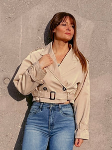 Cropped Trench Jacket