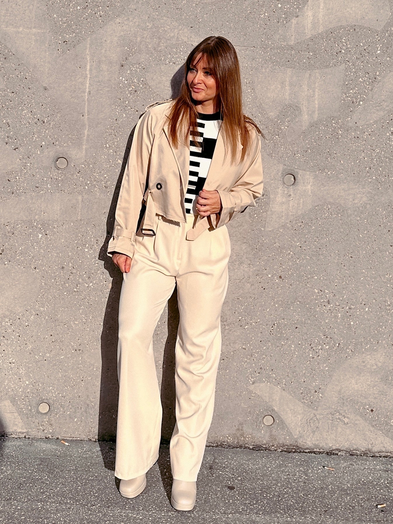 Cropped Trench Jacket