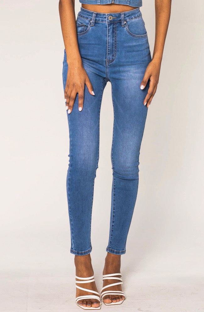 Highwaist Skinny-Stretchjeans