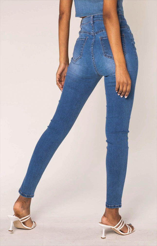 Highwaist Skinny-Stretchjeans